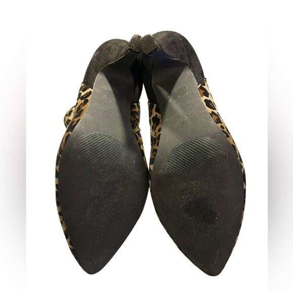 Bellini Victoria Black/Tan Leopard Animal Print Bootie Size 9, NWOT - Picture 4 of 5